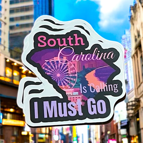 South Carolina Matte Finish PVC Removable Waterproof Decor Accent St… - Picture 1 of 8